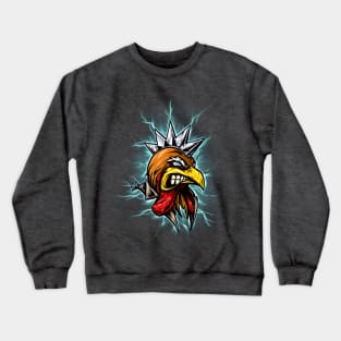 cyber punk rooster Crewneck Sweatshirt